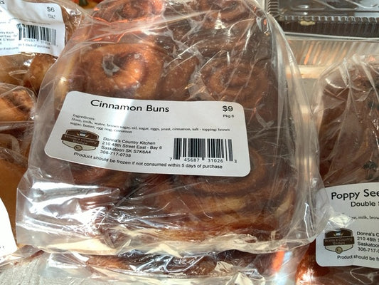 Donna’s Country Kitchen - Cinnamon Buns (no raisins)