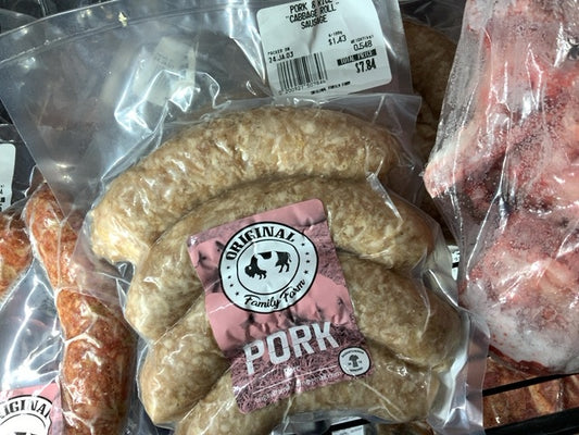 Original Family Farms -  Pork Cabbage Roll Sausage (~500g)