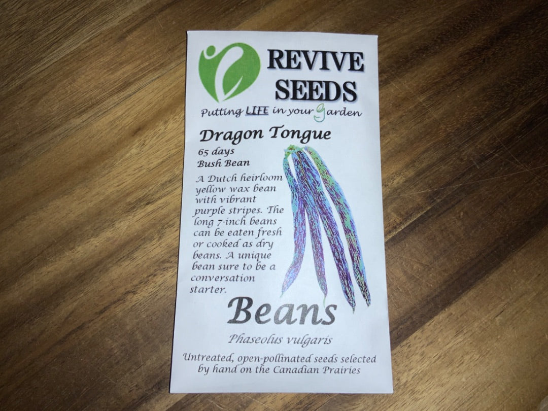 Revive Seeds - Dragon Tongue Bean