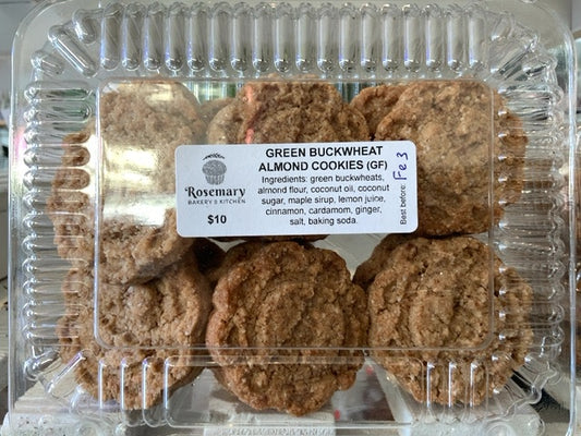 Rosemary’s Bakery - Green Buckwheat Almond Cookies